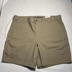 Men's DuluthFlex Fire Hose Relaxed Foreman 48 x 9" Shorts NWT Beige W/ Pockets‎